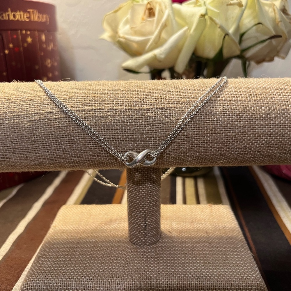 Tiffany Sterling Silver Infinity Necklace